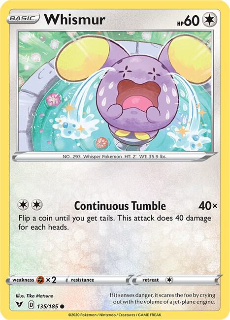 Pokemon Whismur 135/185 Vivid Voltage
