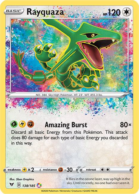 Pokemon Rayquaza 138/185 Vivid Voltage