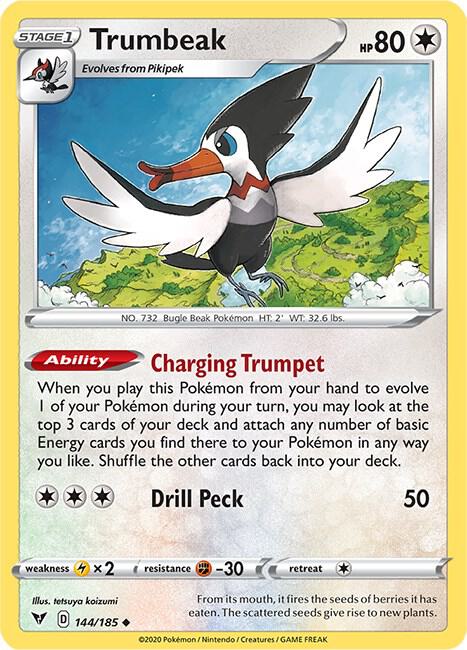 Pokemon Trumbeak 144/185 Vivid Voltage