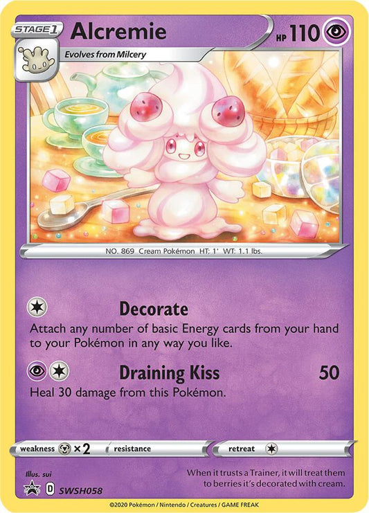 Pokemon Alcremie SWSH058 SWSH Black Star Promos