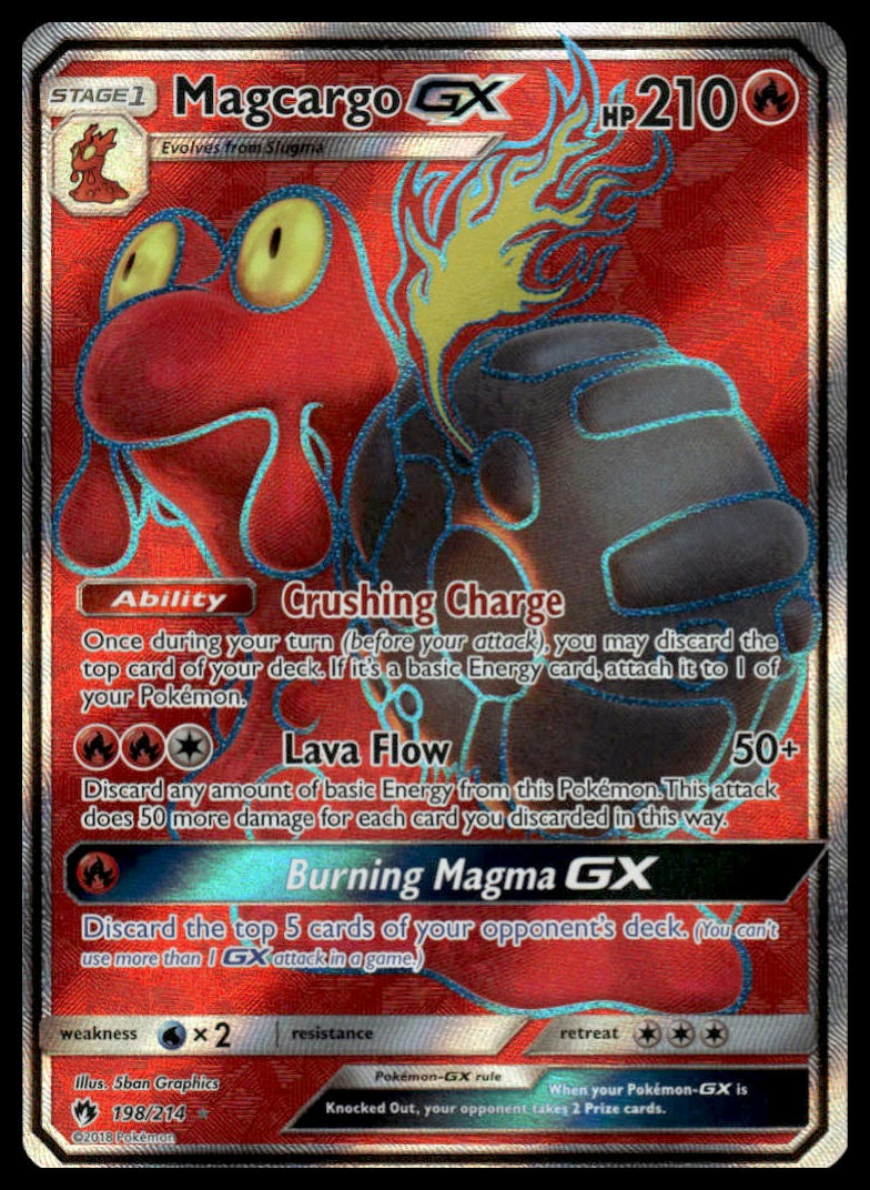 Pokemon TCG Magcargo GX (Full Art) #198/214 SM - Lost Thunder