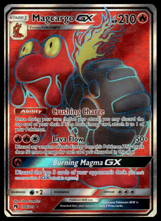 Pokemon TCG Magcargo GX (Full Art) #198/214 SM - Lost Thunder