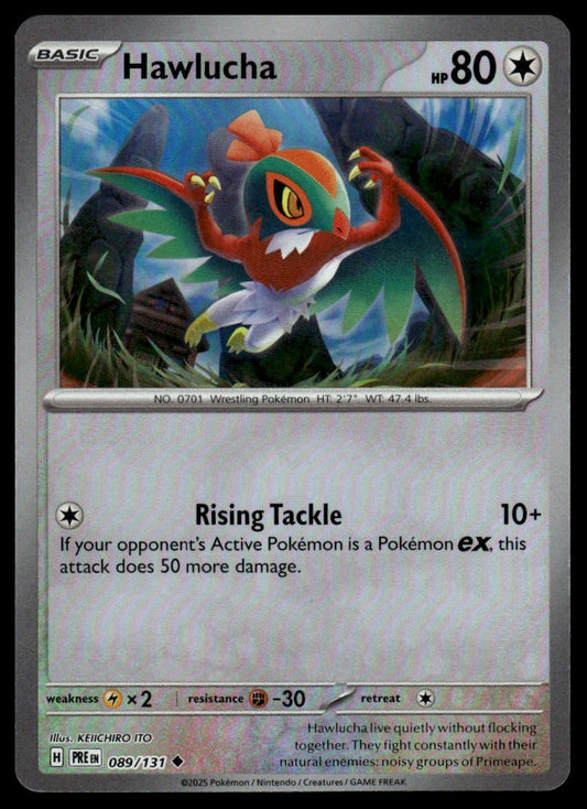 Pokemon TCG Hawlucha (Master Ball Pattern) #089/131 SV: Prismatic Evolutions