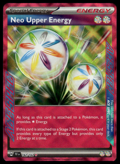 Pokemon TCG Neo Upper Energy #162/162 SV05: Temporal Forces