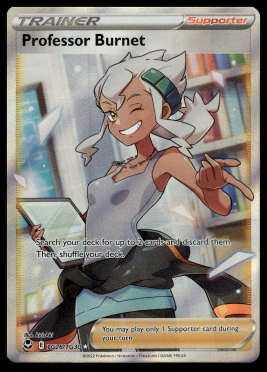 Pokemon TCG Professor Burnet #TG26/TG30 SWSH12: Silver Tempest Trainer Gallery