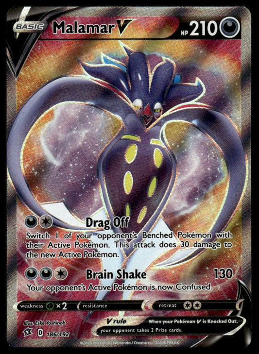 Pokemon TCG Malamar V (Full Art) #186/192 SWSH02: Rebel Clash