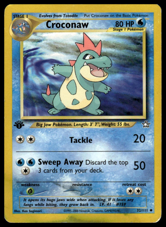 Pokemon TCG Croconaw (32) #032/111 Neo Genesis