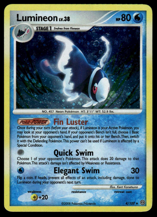 Pokemon TCG Lumineon #4/100 Stormfront