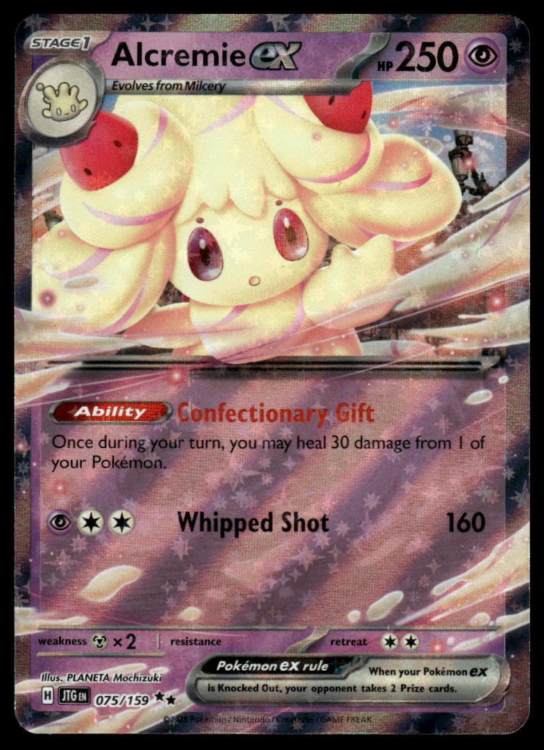 Pokemon TCG Alcremie ex #075/159 SV09: Journey Together