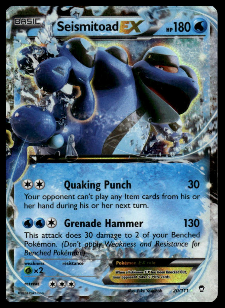 Pokemon TCG Seismitoad EX #20/111 XY - Furious Fists