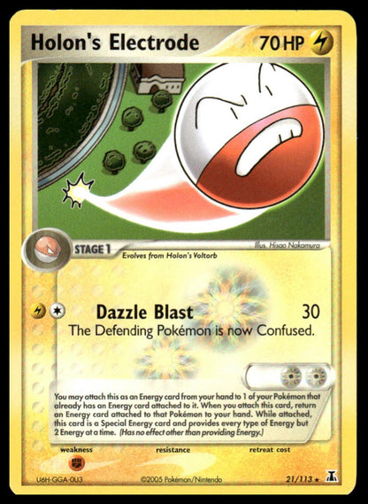Pokemon TCG Holon's Electrode #21/113 Delta Species