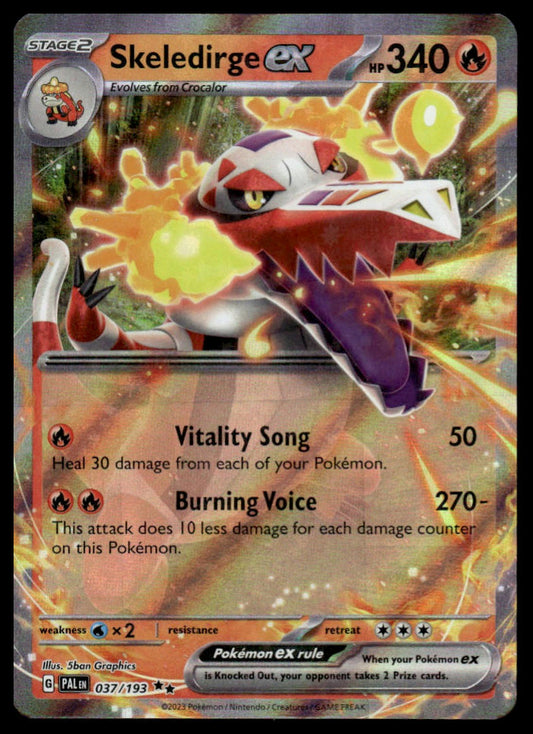 Pokemon TCG Skeledirge ex #037/193 Prize Pack Series Cards