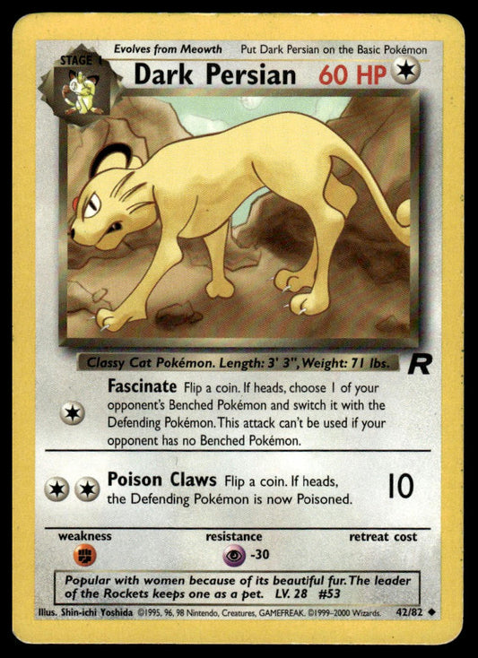Pokemon TCG Dark Persian #42/82 Team Rocket