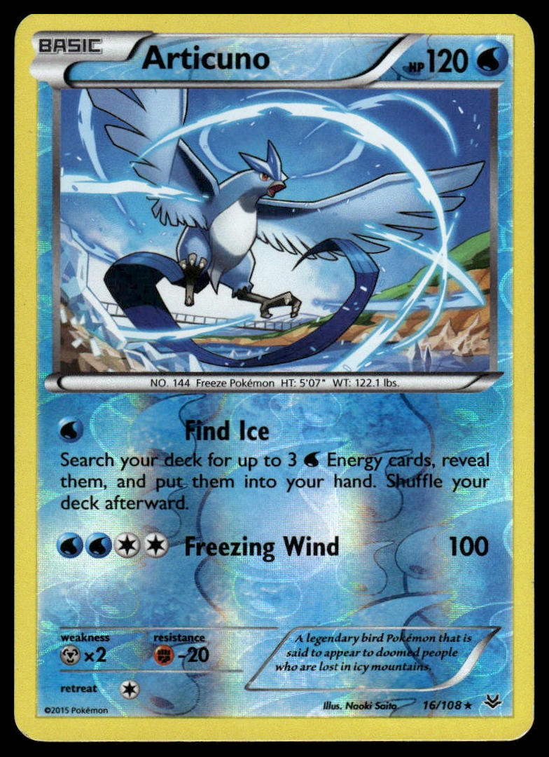 Pokemon TCG Articuno (16) #16/108 XY - Roaring Skies