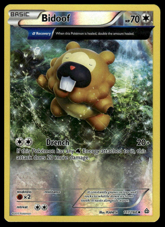 Pokemon TCG Bidoof (Alpha) #117/160 XY - Primal Clash