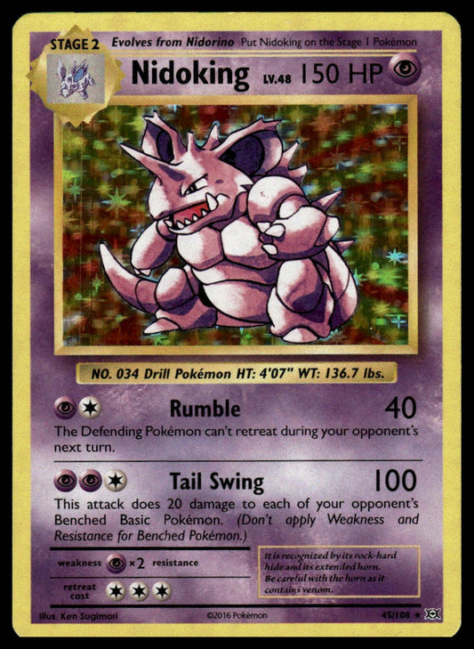 Pokemon TCG Nidoking #045/108 Deck Exclusives