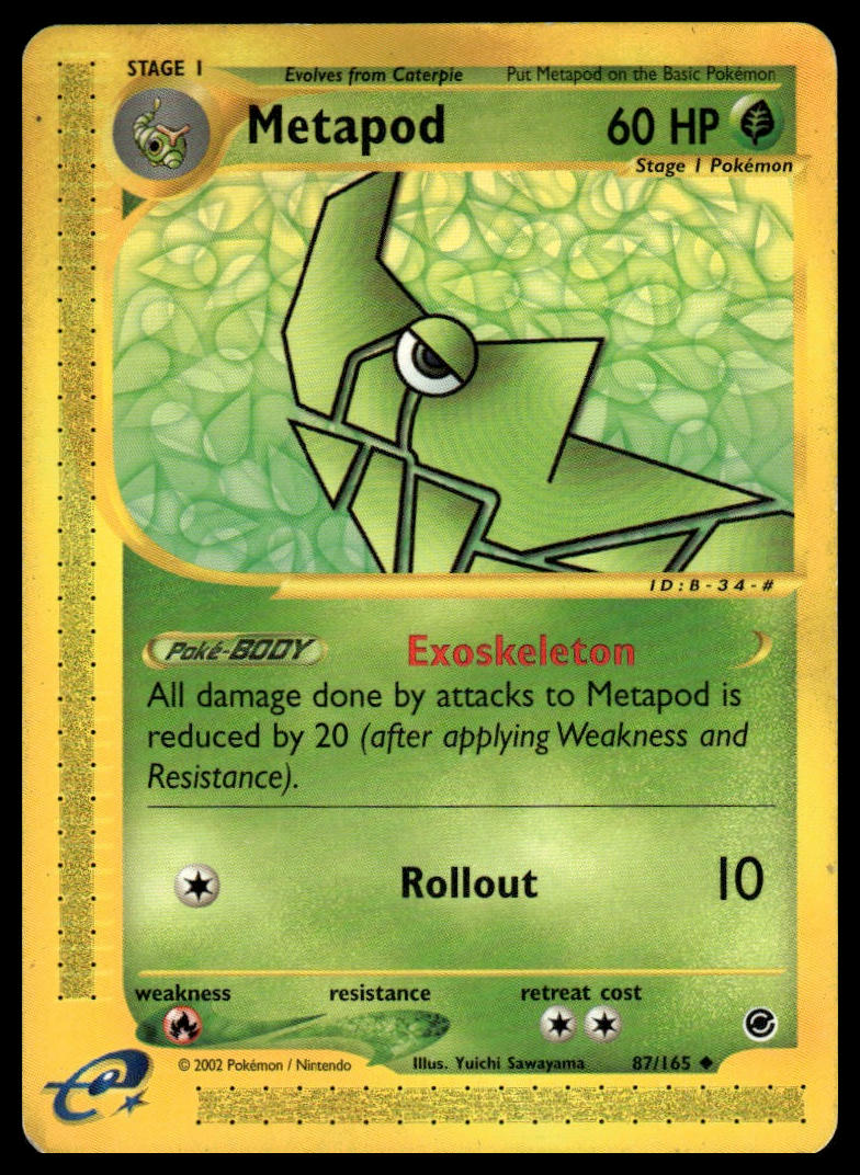 Pokemon TCG Metapod #087/165 Expedition