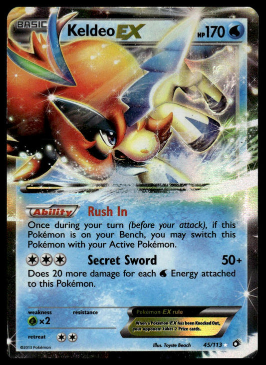 Pokemon TCG Keldeo EX #49/149 Boundaries Crossed