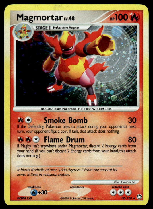 Pokemon TCG Magmortar #12/123 Mysterious Treasures