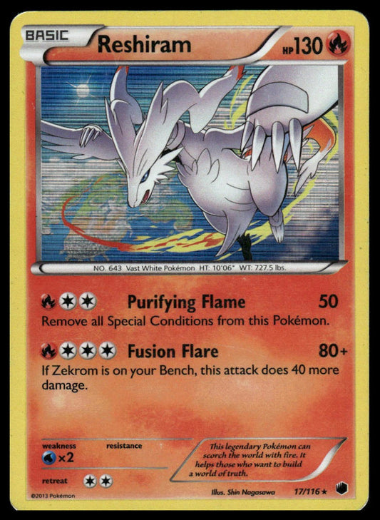 Pokemon TCG Reshiram #17/116 Plasma Freeze
