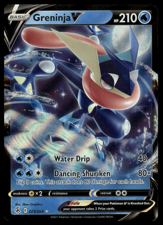 Pokemon TCG Greninja V #073/264 SWSH08: Fusion Strike