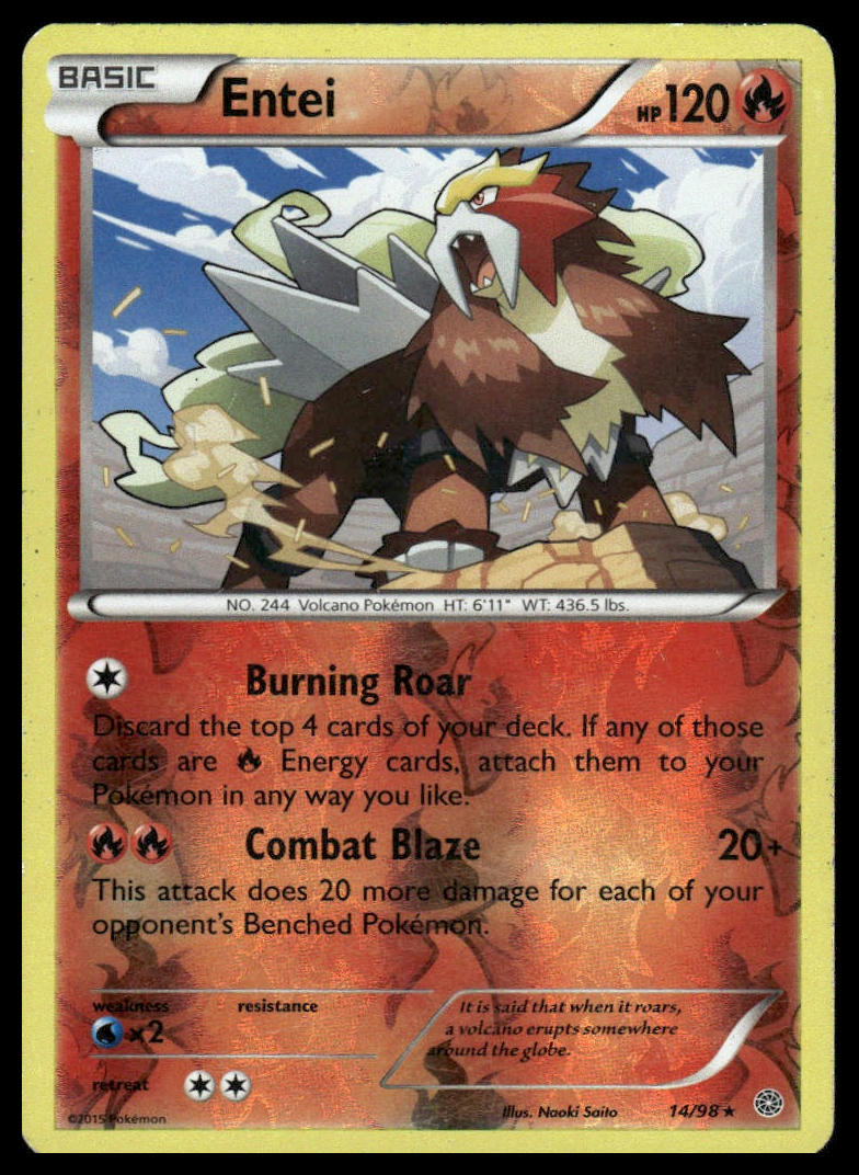 Pokemon TCG Entei #014/098 Blister Exclusives