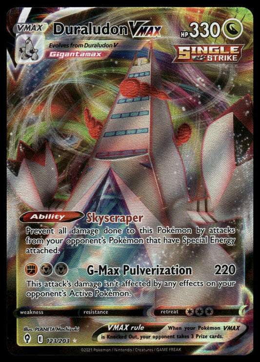 Pokemon TCG Duraludon VMAX #123/203 SWSH07: Evolving Skies