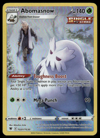 Pokemon TCG Abomasnow #TG01/TG30 SWSH10: Astral Radiance Trainer Gallery