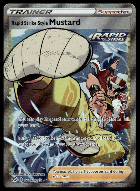 Pokemon TCG Rapid Strike Style Mustard TG27/TG30 Brilliant Stars Trainer Gallery