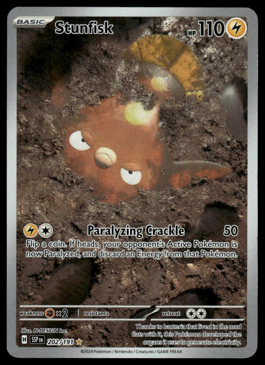 Pokemon TCG Stunfisk #202/191 SV08: Surging Sparks
