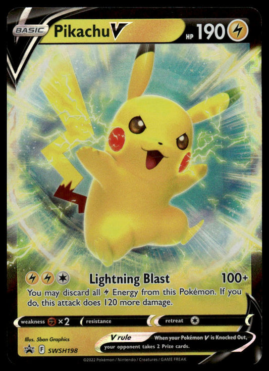 Pokemon TCG Pikachu V #SWSH198 SWSH: Sword & Shield Promo Cards