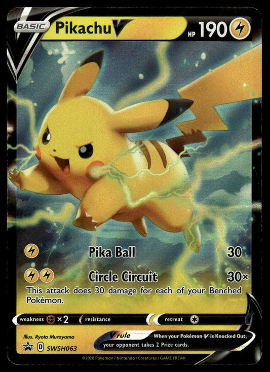 Pokemon TCG Pikachu V #SWSH063 SWSH: Sword & Shield Promo Cards