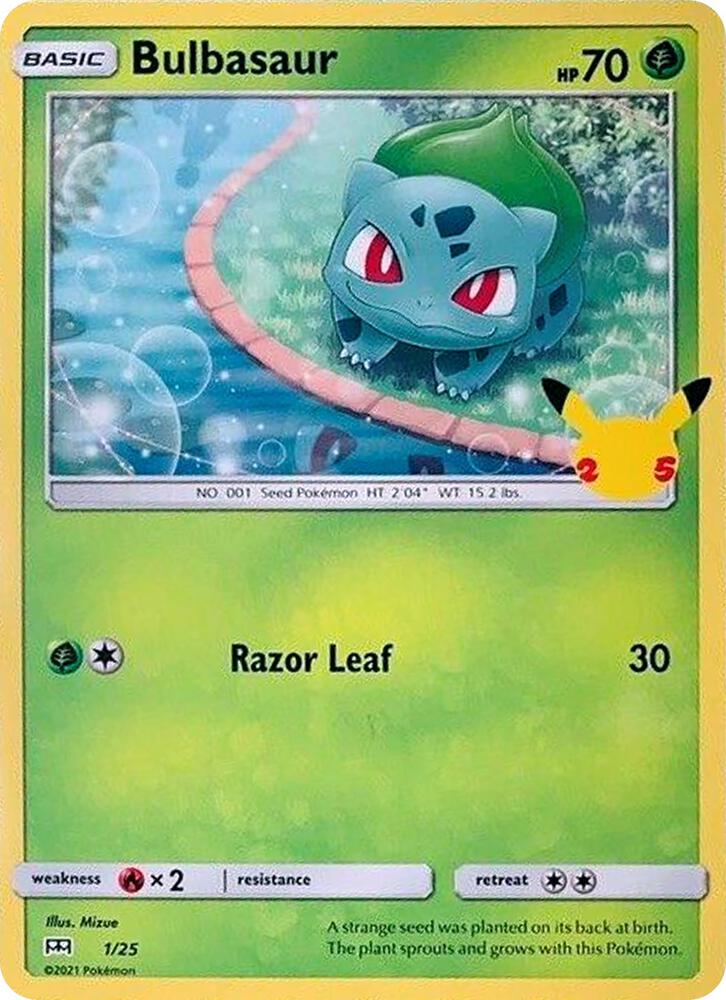 Pokemon Bulbasaur 1/25 McDonald's Collection 2021