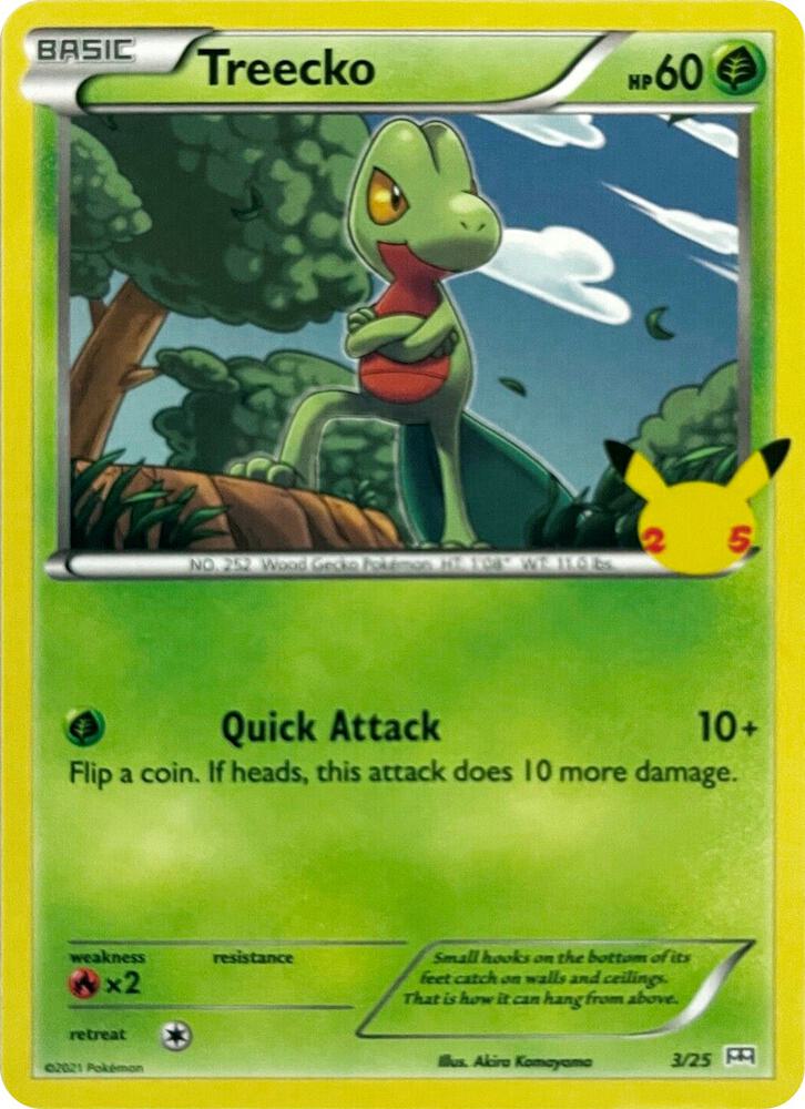 Pokemon Treecko 3/25 McDonald's Collection 2021