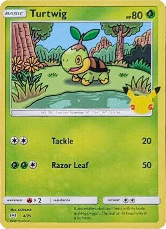 Pokemon Turtwig 4/25 McDonald's Collection 2021