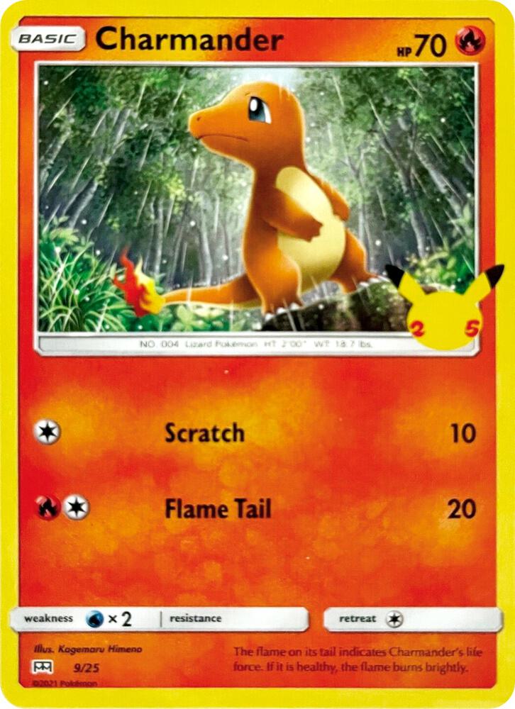 Pokemon Charmander 9/25 McDonald's Collection 2021
