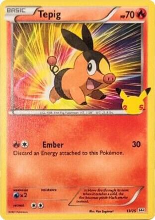 Pokemon Tepig 13/25 McDonald's Collection 2021