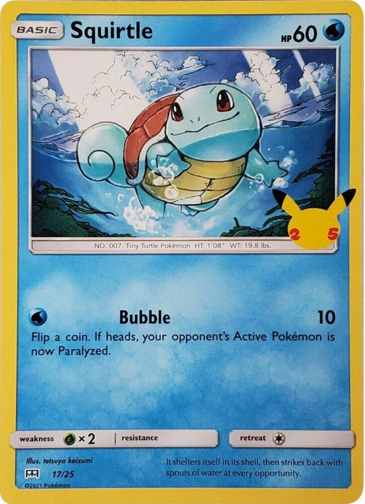 Pokemon Squirtle 17/25 McDonald's Collection 2021