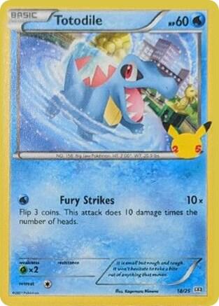 Pokemon Totodile 18/25 McDonald's Collection 2021