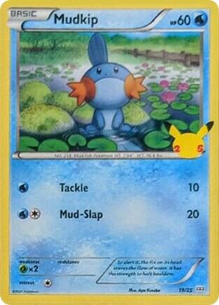 Pokemon Mudkip 19/25 McDonald's Collection 2021
