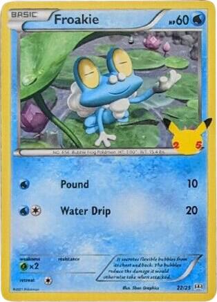 Pokemon Froakie 22/25 McDonald's Collection 2021