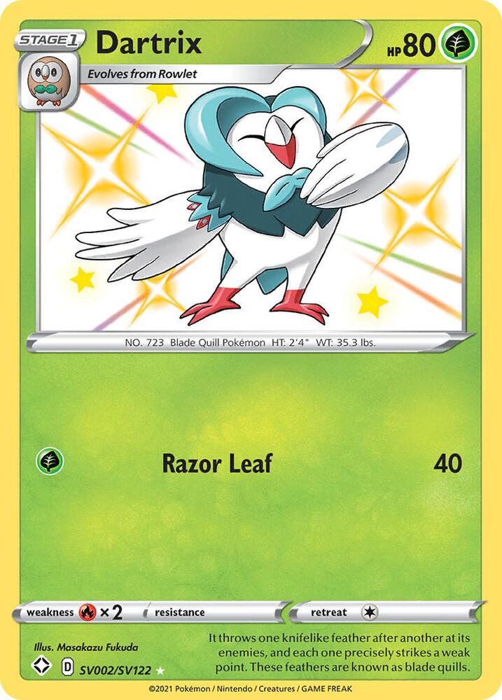 Pokemon Dartrix SV002/SV122 Shining Fates