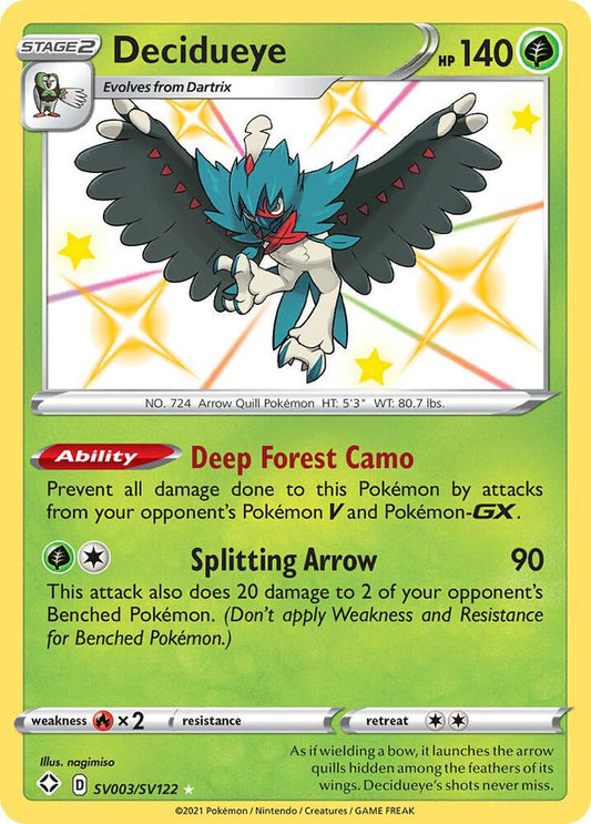 Pokemon Decidueye SV003/SV122 Shining Fates
