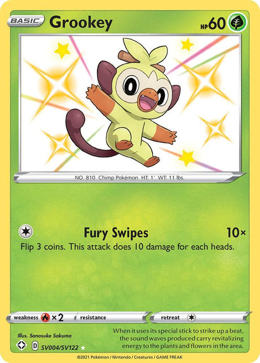 Pokemon Grookey SV004/SV122 Shining Fates