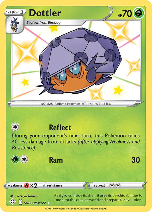 Pokemon Dottler SV008/SV122 Shining Fates