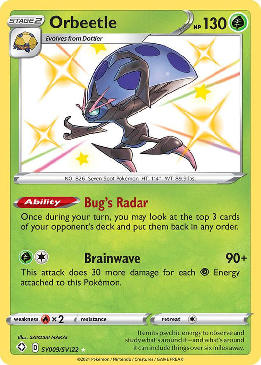 Pokemon Orbeetle SV009/SV122 Shining Fates