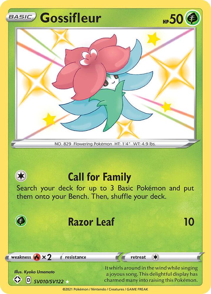 Pokemon Gossifleur SV010/SV122 Shining Fates