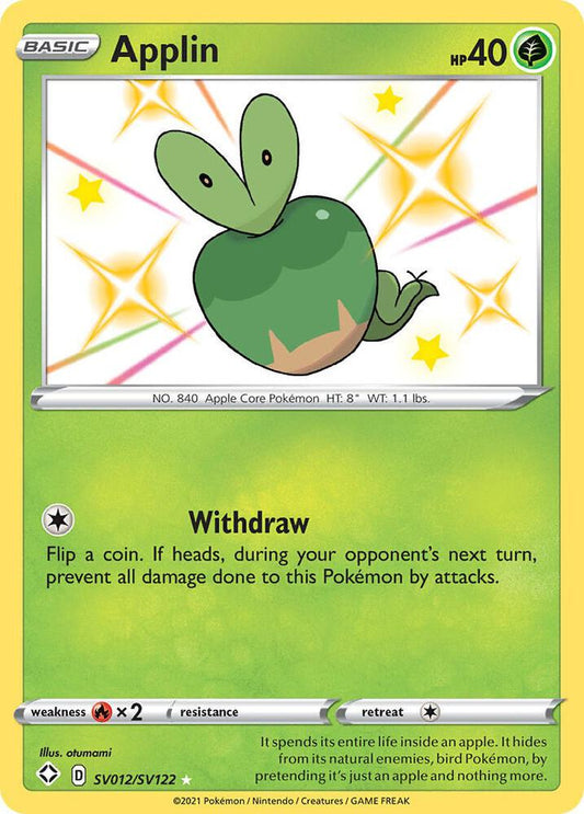 Pokemon Applin SV012/SV122 Shining Fates