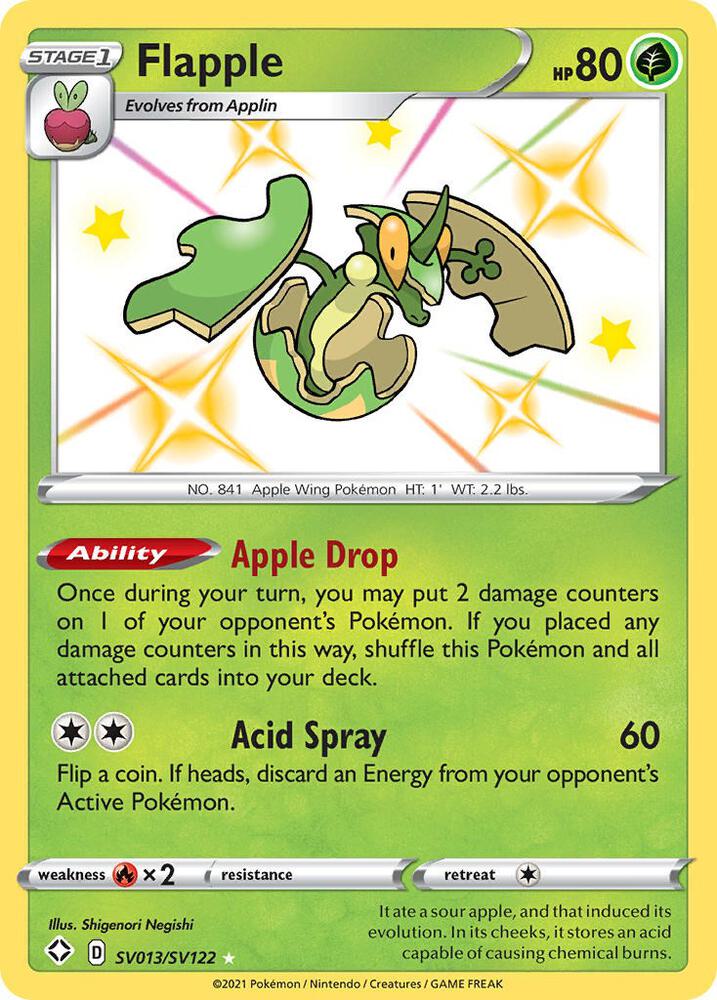 Pokemon Flapple SV013/SV122 Shining Fates