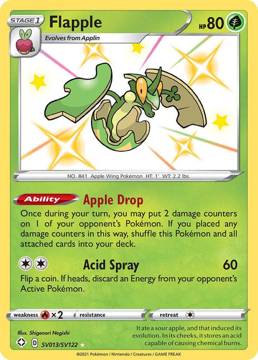 Pokemon Flapple SV013/SV122 Shining Fates